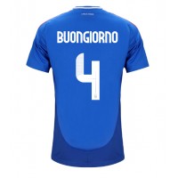 Italy Alessandro Buongiorno #4 Replica Home Shirt Euro 2024 Short Sleeve